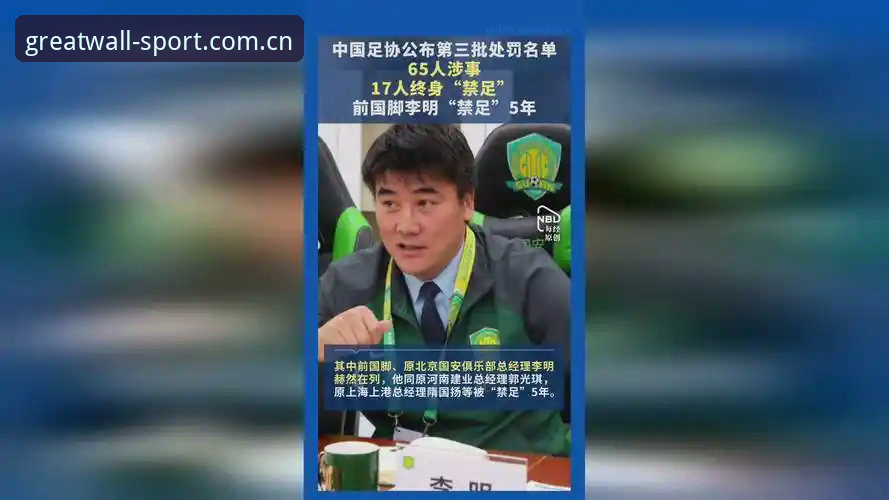 中国足协第三批禁足名单深度解析：从产业链条到行业生态的全面审视